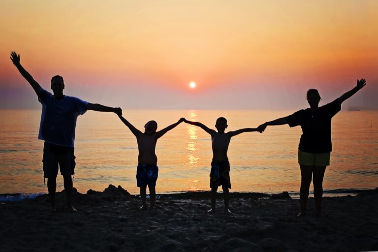 Family-on-beach